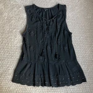 Gently worn small Lucky Brand lace up shirt